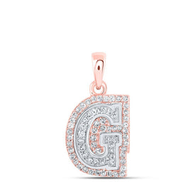 Glamorous Gold Diamond Initial Pendant - Splendid Jewellery