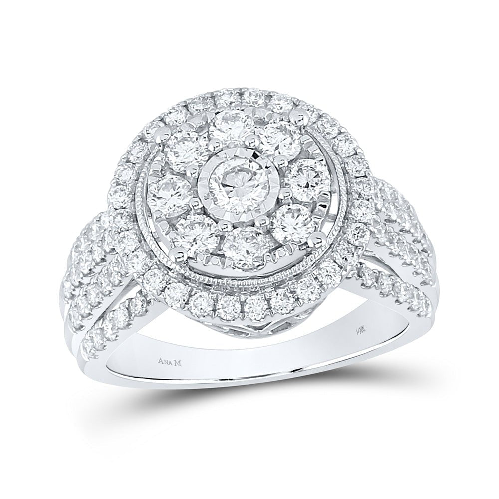 Glamourous Brilliance Diamond Cluster Ring - Splendid Jewellery