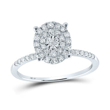 Load image into Gallery viewer, Glimmering Brilliance Diamond Cluster Ring - Splendid Jewellery