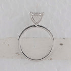 Glimmering Brilliance Diamond Cluster Ring Side view from the 10Kt White Gold Womens Round Diamond Oval Cluster Ring 1 3 Cttwpin281751 collection by Splendid Jewellery