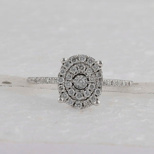 Glimmering Brilliance Diamond Cluster Ring - Splendid Jewellery