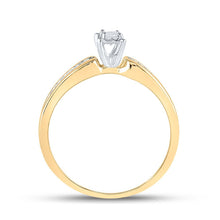 Load image into Gallery viewer, Golden Promise: 10kt Yellow Gold Princess Diamond Solitaire Promise Ring - Splendid Jewellery