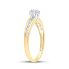 Golden Promise: 10kt Yellow Gold Princess Diamond Solitaire Promise Ring - Splendid Jewellery