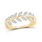 Golden Vine Diamond Stackable Band Ring - Splendid Jewellery
