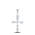 Graceful Brilliance Diamond Cross Pendant - Splendid Jewellery