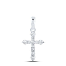 Load image into Gallery viewer, Graceful Brilliance Diamond Cross Pendant - Splendid Jewellery