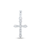 Graceful Brilliance Diamond Cross Pendant - Splendid Jewellery