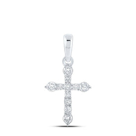 Graceful Brilliance Diamond Cross Pendant - Splendid Jewellery
