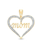 Heart of Love Diamond Pendant - 10kt Yellow Gold Mother's Day Gift - Splendid Jewellery