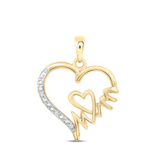 Load image into Gallery viewer, Heart of Love Diamond Pendant  Top View from Splendid Jewellery