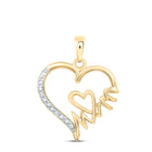 Heart of Love Diamond Pendant  Top View from Splendid Jewellery