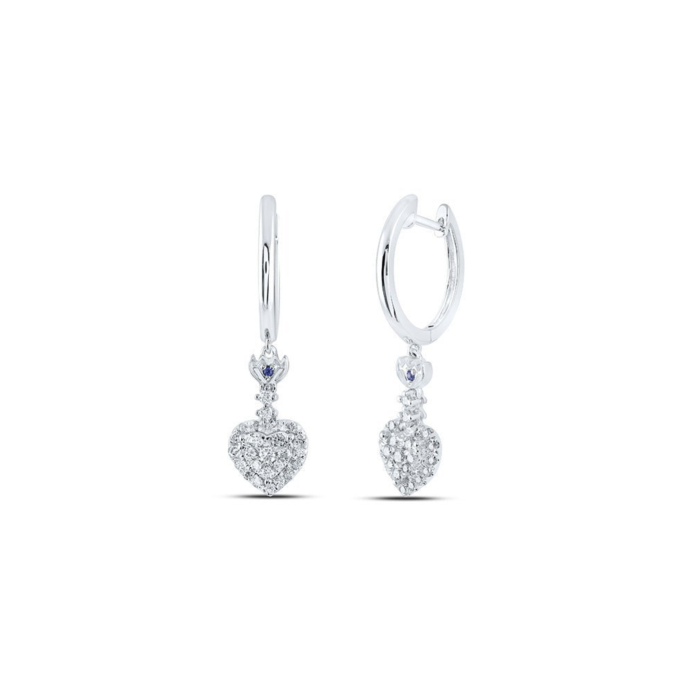 Heartbeat of Elegance Diamond Hoop Earrings - Splendid Jewellery