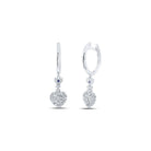 Heartbeat of Elegance Diamond Hoop Earrings - Splendid Jewellery