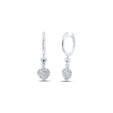 Load image into Gallery viewer, Heartbeat of Elegance Diamond Hoop Earrings - Splendid Jewellery