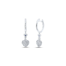 Heartbeat of Elegance Diamond Hoop Earrings - Splendid Jewellery