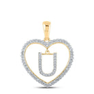 Heartfelt Affection Diamond Initial Pendant - Splendid Jewellery