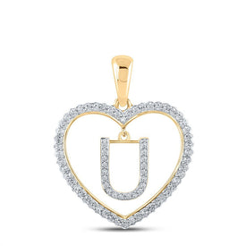 Heartfelt Affection Diamond Initial Pendant - Splendid Jewellery