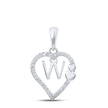 Load image into Gallery viewer, Heartfelt Diamond Initial Pendant - Splendid Jewellery
