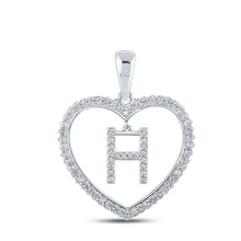 Load image into Gallery viewer, Heartfelt Diamond Initial Pendant - Splendid Jewellery