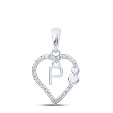 Load image into Gallery viewer, Heartfelt Love Diamond Initial Pendant - Splendid Jewellery