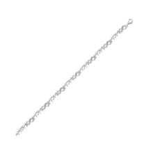 Load image into Gallery viewer, Heartfelt Love: Sterling Silver Diamond Mom Heart Link Bracelet - Splendid Jewellery