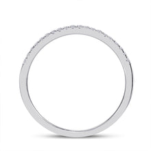 Load image into Gallery viewer, Heart's Desire | 10kt White Gold Round Diamond Heart Bridal Wedding Ring Band Set 1/2 Cttw - Splendid Jewellery