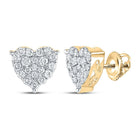 Heart's Desire 10kt Yellow Gold Diamond Earrings - Splendid Jewellery