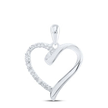 Load image into Gallery viewer, Heart&#39;s Desire Diamond Pendant  Top View from Splendid Jewellery