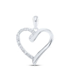 Heart's Desire Diamond Pendant  Top View from Splendid Jewellery