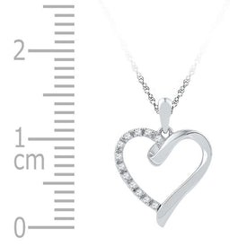 Heart's Desire Diamond Pendant  Side View from Splendid Jewellery