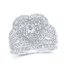 Heart's Desire Diamond Wedding Ring Band Set - Splendid Jewellery