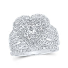 Heart's Desire Diamond Wedding Ring Band Set - Splendid Jewellery