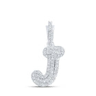 Jewelicious 10kt White Gold Diamond Initial Pendant - Splendid Jewellery