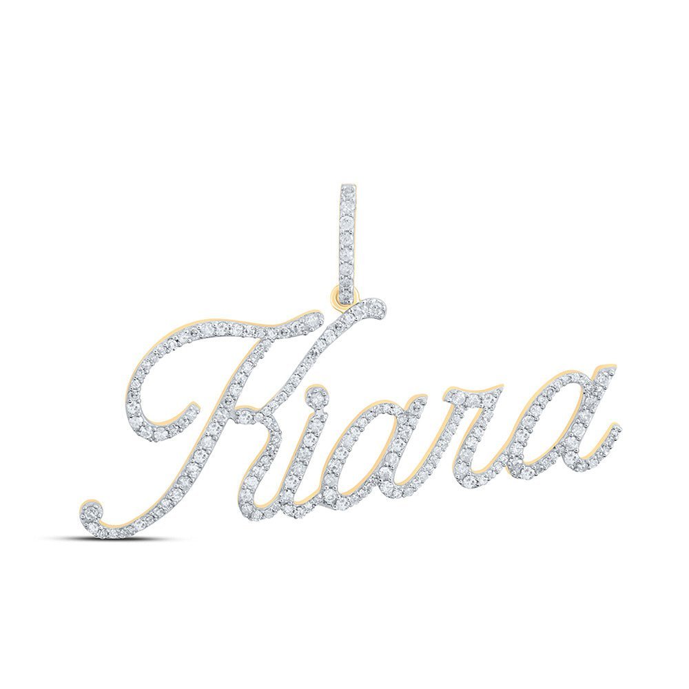Kiara's Radiant Initial & Letter Diamond Pendant - Splendid Jewellery