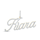 Kiara's Radiant Initial & Letter Diamond Pendant - Splendid Jewellery