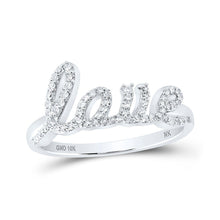 Load image into Gallery viewer, Love Sparkle: 10kt White Gold Women's Round Diamond Band Ring 1/4 Cttw - Splendid Jewellery