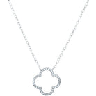 Luck and Beauty Diamond Clover Pendant Necklace - Splendid Jewellery
