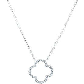 Luck and Beauty Diamond Clover Pendant Necklace - Splendid Jewellery