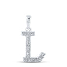 Lustrous Love Diamond Initial Pendant - Splendid Jewellery