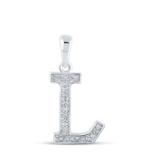 Load image into Gallery viewer, Lustrous Love Diamond Initial Pendant - Splendid Jewellery