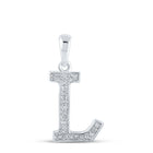 Lustrous Love Diamond Initial Pendant - Splendid Jewellery