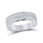 Luxurious 14kt White Gold Diamond Braided Men's Wedding Band - 1/2 Cttw - Splendid Jewellery