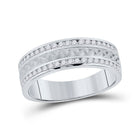 Luxurious 14kt White Gold Diamond Braided Men's Wedding Band - 1/2 Cttw - Splendid Jewellery