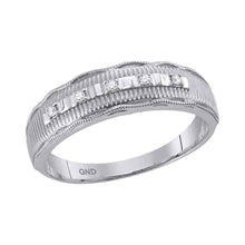Load image into Gallery viewer, Luxurious Love Story | 10kt White Gold His Hers Round Diamond Solitaire Matching Wedding Set 1/4 Cttw - Splendid Jewellery