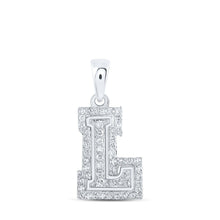 Load image into Gallery viewer, Luxurious White Gold Diamond Initial Pendant - Splendid Jewellery