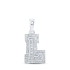 Luxurious White Gold Diamond Initial Pendant - Splendid Jewellery