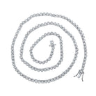 Luxury 10kt White Gold Round Diamond Tennis Chain Necklace for Men - 4 - 5/8 Cttw - Splendid Jewellery