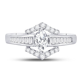 Marquise Majesty Diamond Solitaire Wedding Ring - Splendid Jewellery