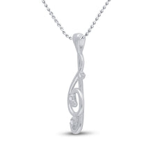 Load image into Gallery viewer, Melodic Harmony Diamond Pendant  Side View from Splendid Jewellery