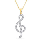 Melodic Harmony Diamond Pendant - Splendid Jewellery